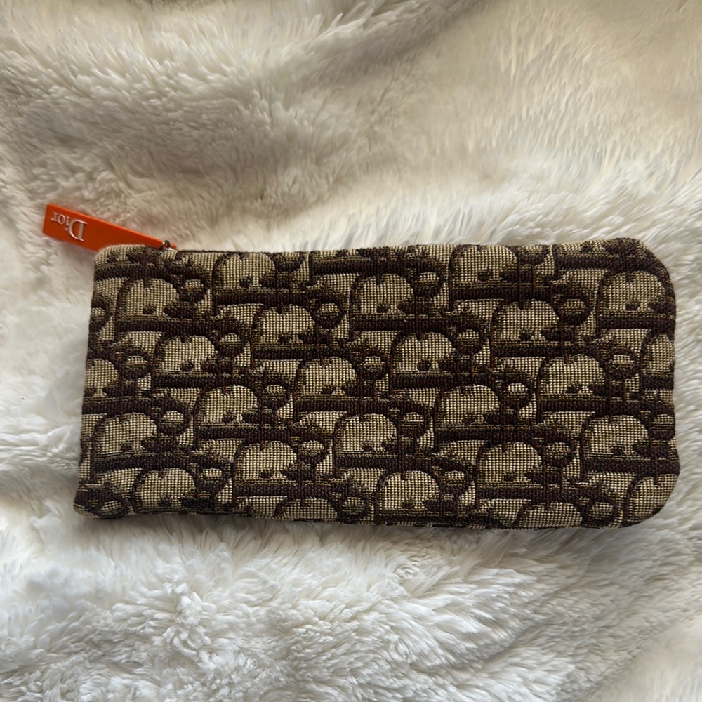 DIOR Brown Tan Monogram Pouch Sunglasses case Trotter
